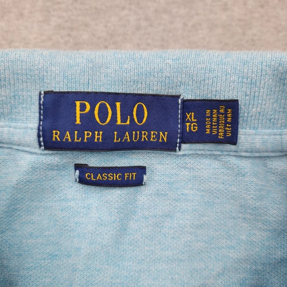 Polo Ralph Lauren Polo Men XL Blue Short Sleeve Classic Fit Cotton